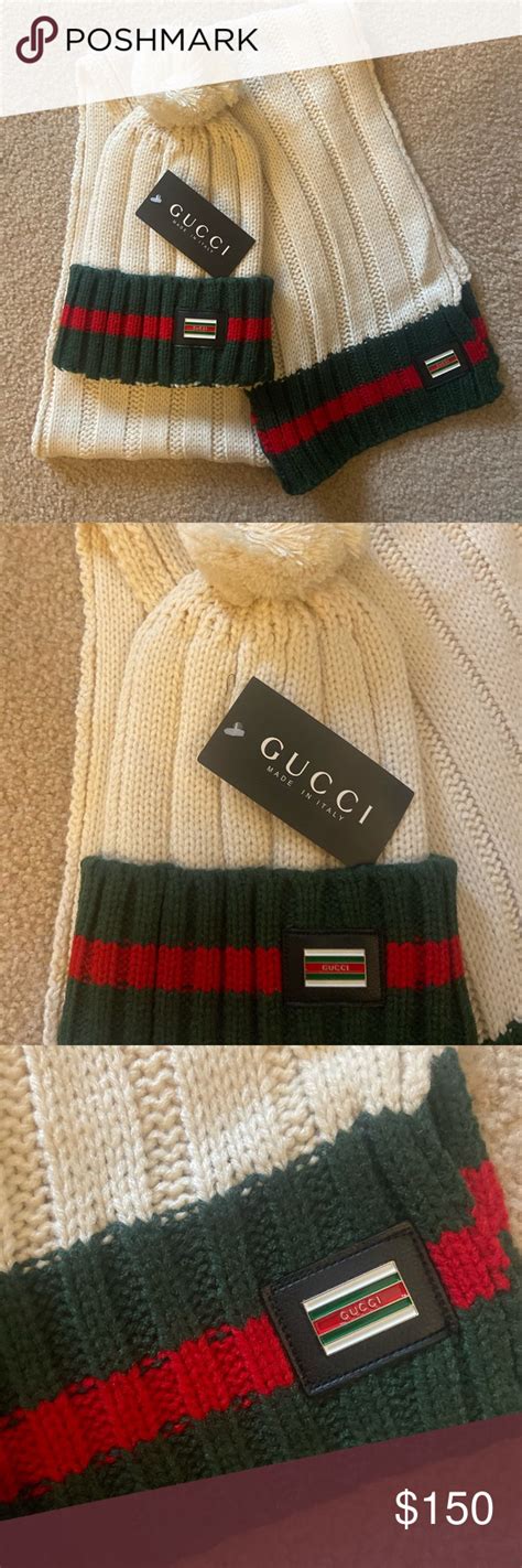 cheap gucci scarf and hat set|gucci scarf unisex.